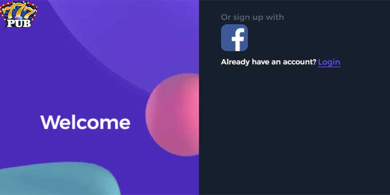 To log in with Facebook